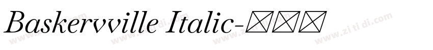 Baskervville Italic字体转换 Baskervville Italic字体转换